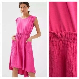 Anthropologie Daily Practice Pink Everyday Tee Dress